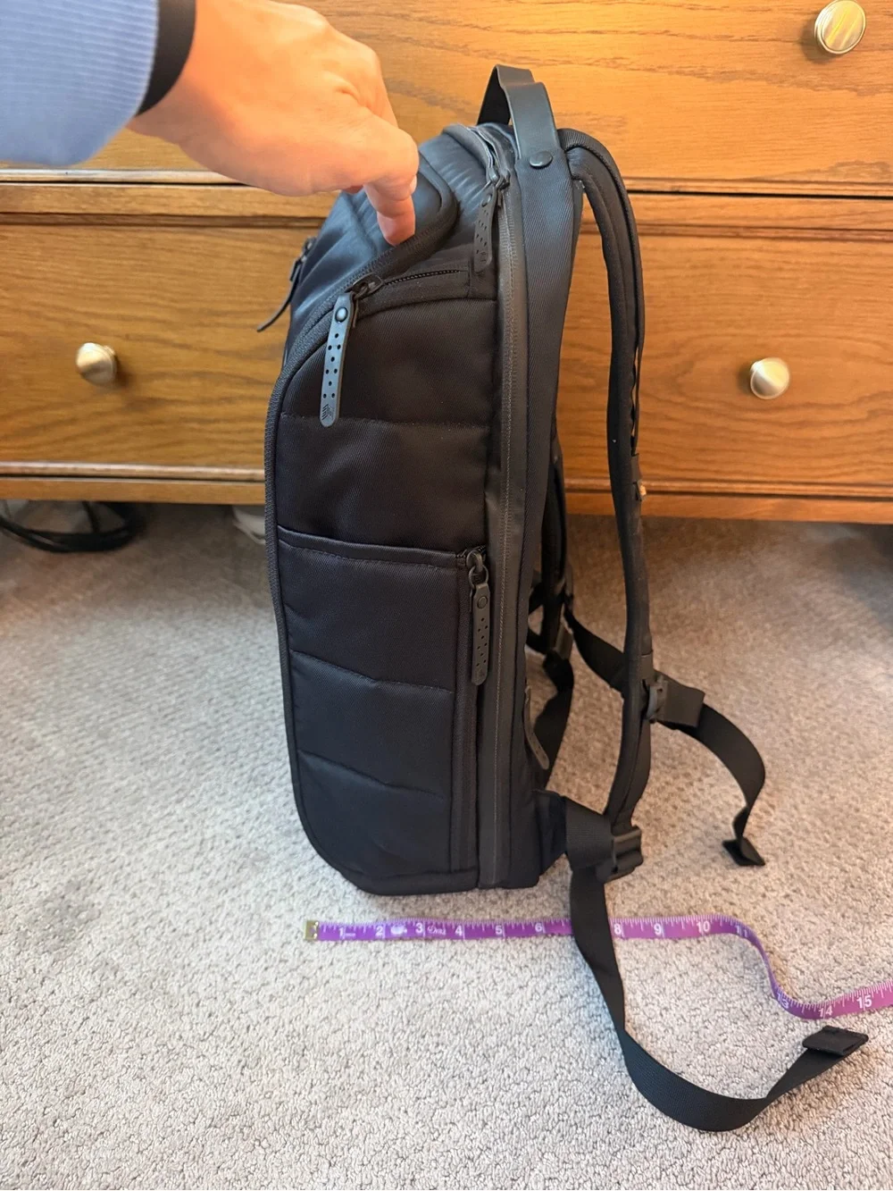 STM Black Padded Men’s Laptop Backpack